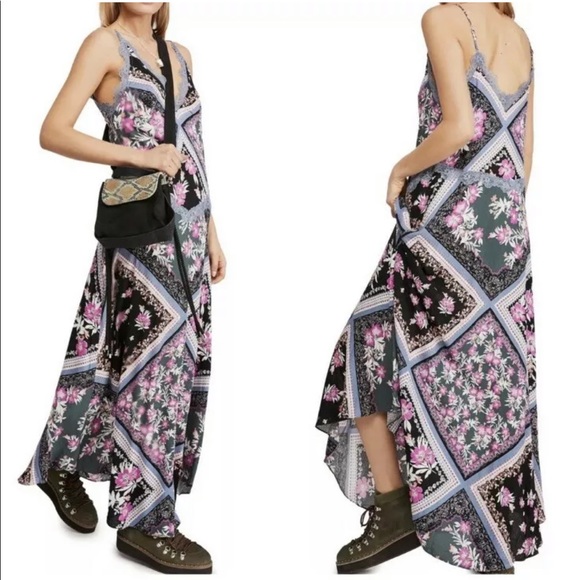 SOLD✨FREE PEOPLE Stevie Printed Spaghetti Maxi Dress - Picture 3 of 7